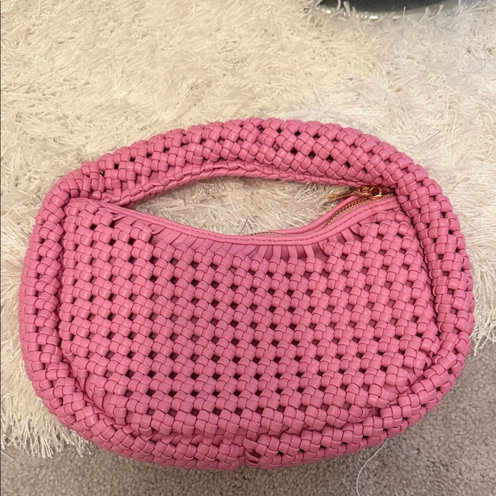 Sincerly jewels Pink Woven Shoulder Bag